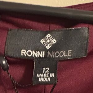 Ronni Nicole Deep Red Dress